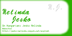 melinda jesko business card